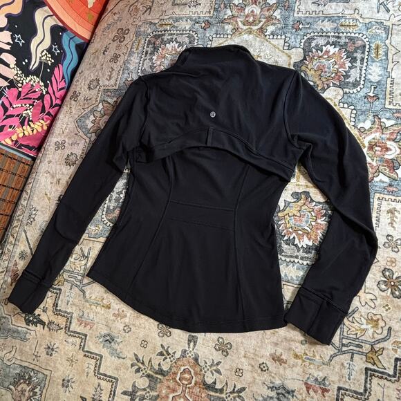 Lululemon Define Jacket Black Full Zip Athletic Yoga Workout Zip Up Women's 8 - Picture 2 of 13